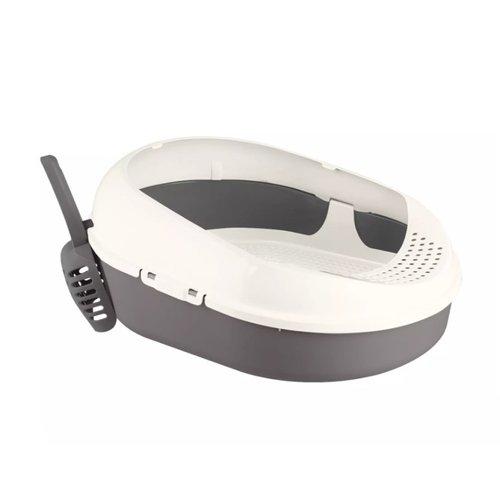 Полимербыт Комплект для кошек лоток с сеткой и совком Cosmo серый 1250₽