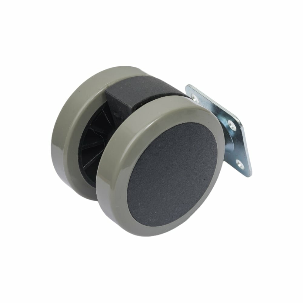 Мебельное колесо Tech-Krep двойное поворотное пластик черный площадка D60 б/т - пакет 148475