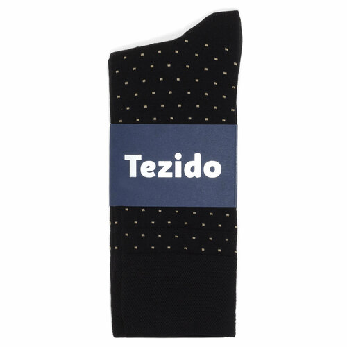 фото Носки tezido, размер 41-46, черный/коричневый/серый