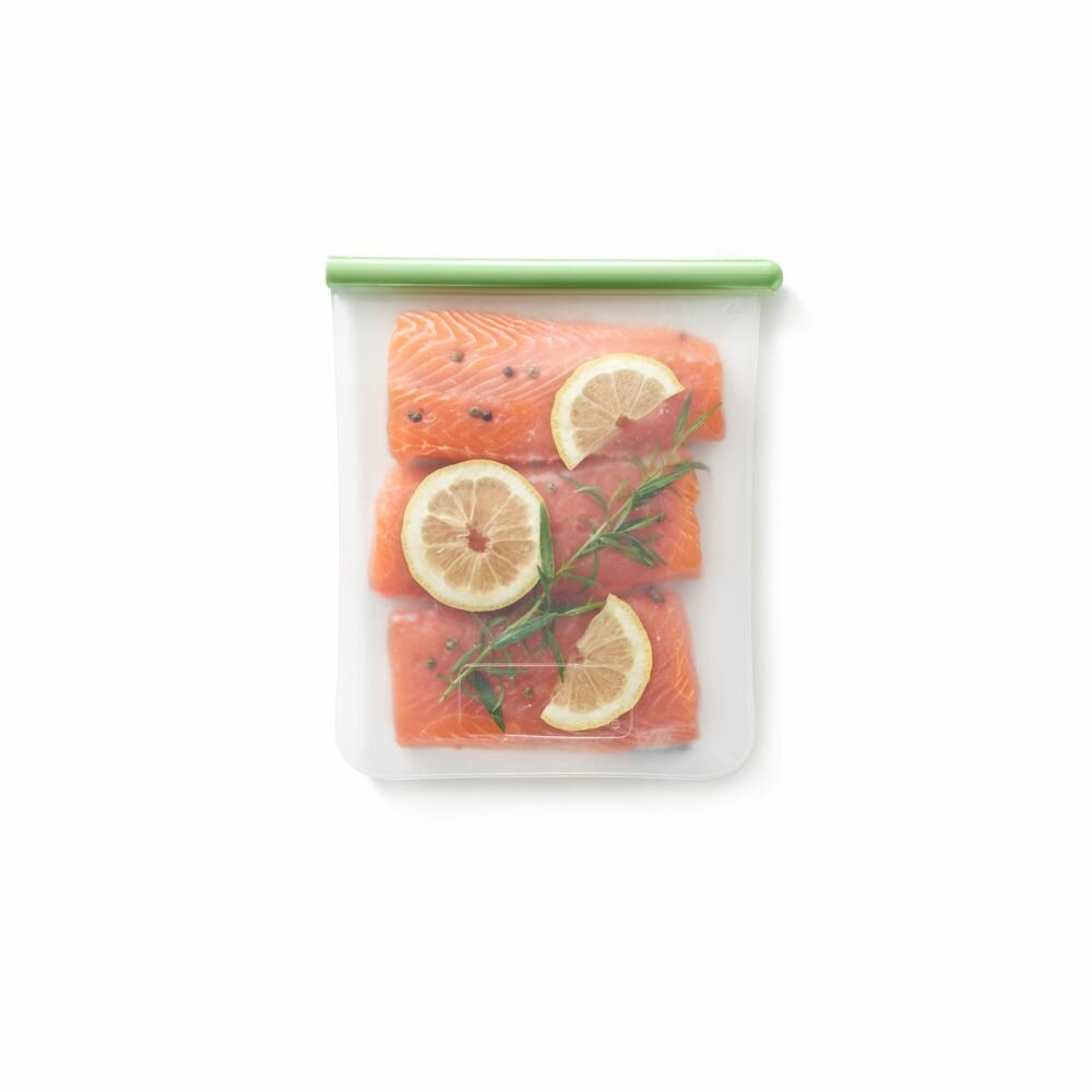 Пакет силиконовый плоский для хранения продуктов Lekue Reuse & Reduce 1,5л - фото №2