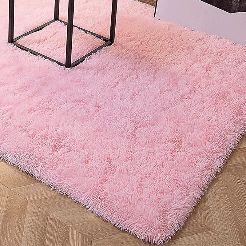 Пушистый ковёр NATURAL KISS для спальни, light pink, 80x160cm I 31x62in