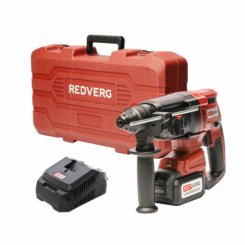 Перфоратор аккумуляторный REDVERG RD-RH18-24BLKU с аккумулятором и ЗУ 15990₽