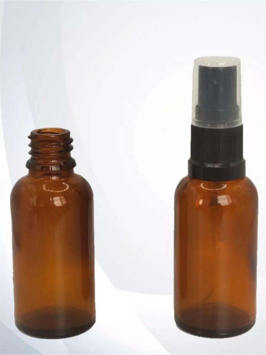 Флаконы стеклянные 30 мл с распылителем — фото 1