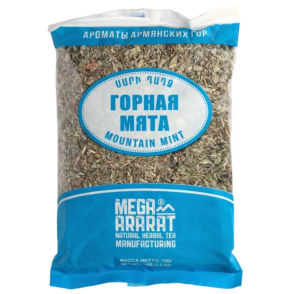 Чай Мега Арарат натуральная Горная мята  100 грамм  листовой  Армения
