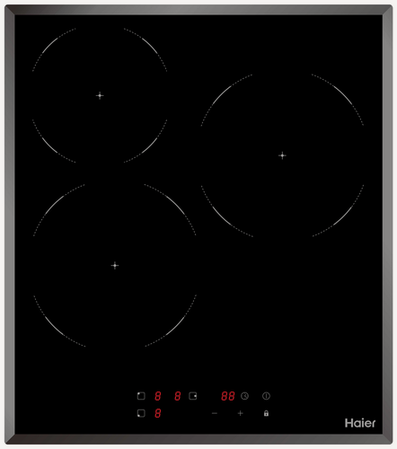 Изображение товара Электрическая варочная панель Haier HHY-C53NVB, 9 уровней мощности, черный