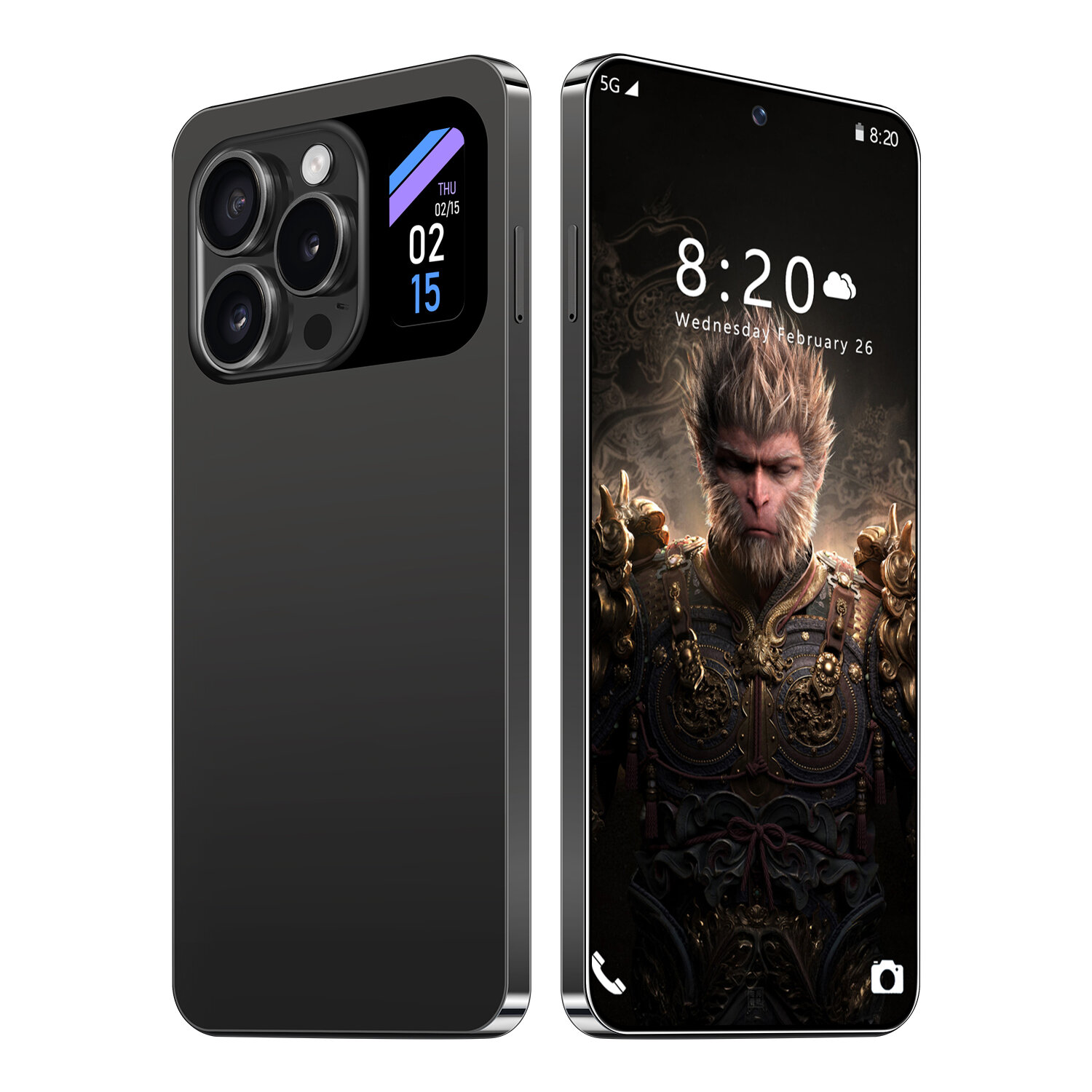 Смартфон 16 Pro Max, память 16 GB+1 TB, черный