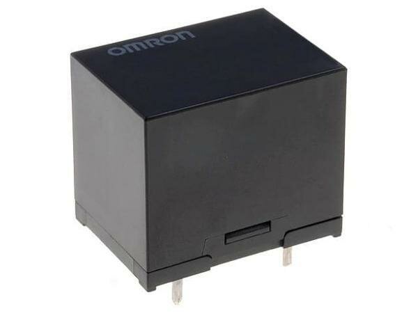 Реле OMRON G5LE-1A-12DC, электромагнитное, SPDT, 12 В DC, 10 A/120 В АС, 400 мВт, черный, 1 шт