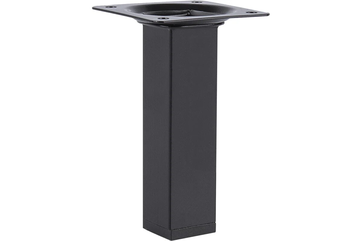 Мебельная опора Госкреп металл квадрат (штамп) 25x25 мм х 300 мм черный S21222914_2