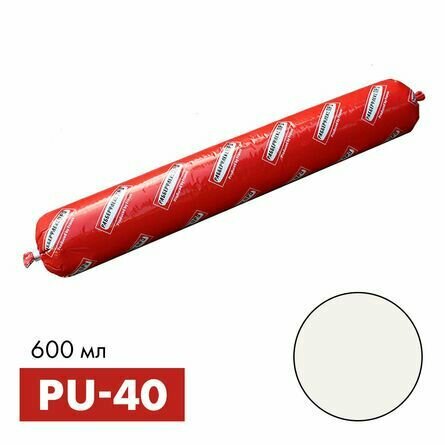 Клей-герметик полиуретановый Рабберфлекс PRO PU-40 EMFI (ПУ-40 Эмфи) белый (туба) 600 мл.