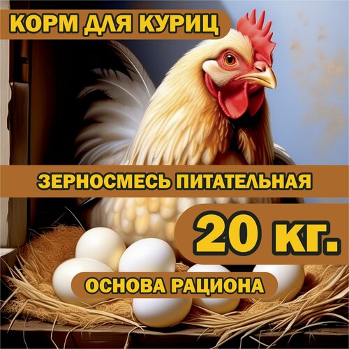Корм для куриц 20 кг питательный, зерносмесь