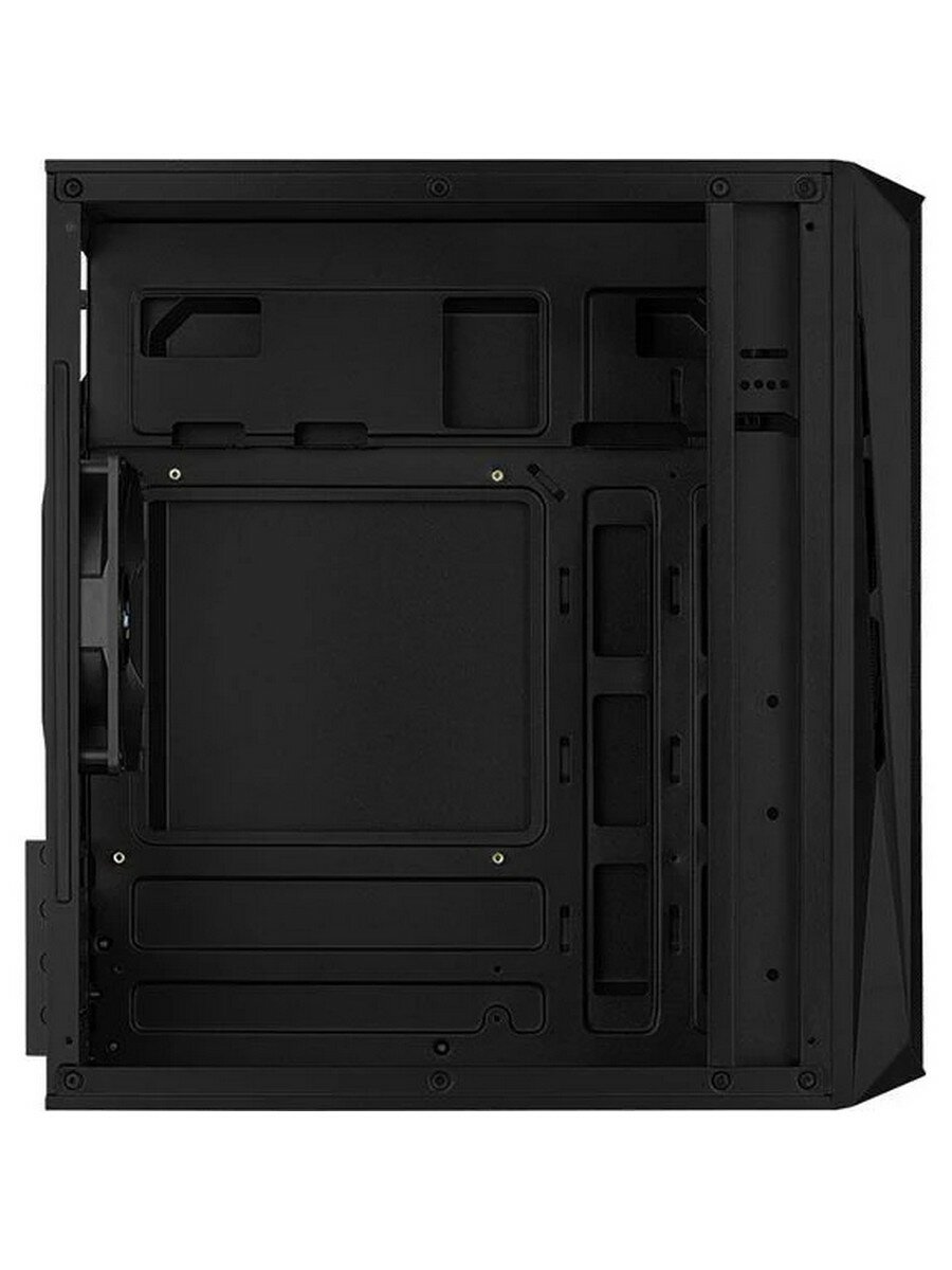 Корпус mATX AeroCool 4710562759372 черный, без БП, боковая панель из закалённого стекла, USB 3.0, USB 2.0, audio - фото №6