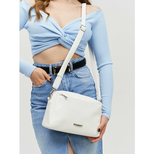 Сумка кросс-боди FABRIZIO CLUB, фактура гладкая, матовая, синий