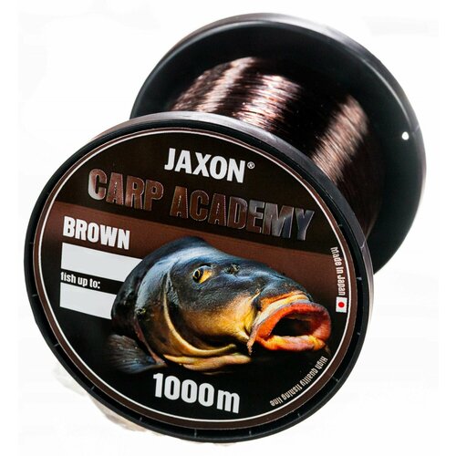 Леска карповая для рыбалки Jaxon Carp Academy коричневая 1000 м 0,30 мм 18 кг