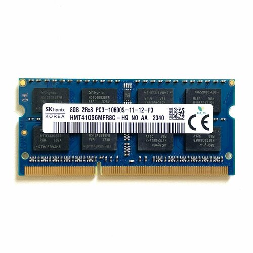 Оперативная память SK Hynix DDR3 8GB 1333 pc3-10600s SODIMM для ноутбука 1350₽