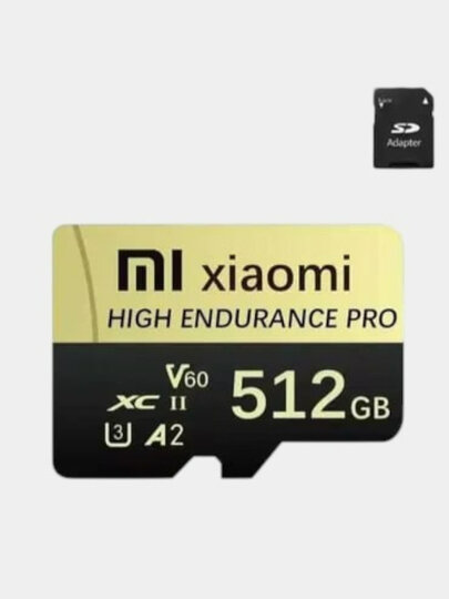 Карта памяти Micro SD MI, 64 GB, 128 GB, 256 GB, 512 GB, 1 TB, 2 TB с адаптером — фото 1