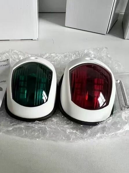 Яхта навигационные огни водонепроницаемый светодиодные навигационные огни красный и зеленый морской свет 10-30 2шт