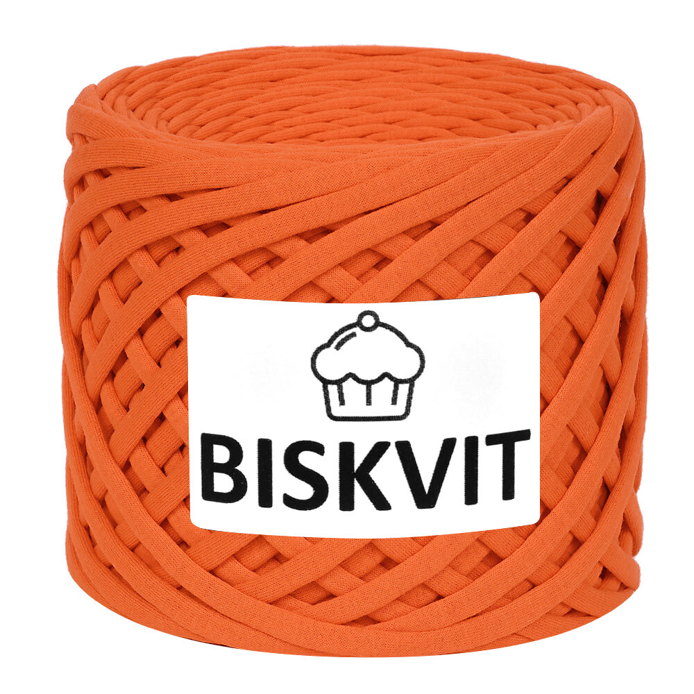 Пряжа Biskvit "Мандарин", 100% хлопок, толстая, для ручного вязания, 330г, 100м