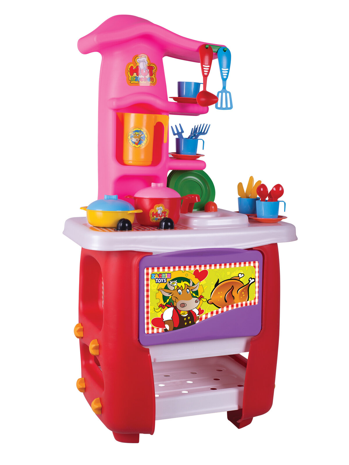 Игрушка Кухня игровая Hut Kitchen с набором, 32 предмета — фото 1