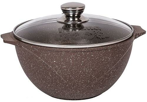 Казан мечта 57806 объем 7 л алюминий с антипригарным покрытием коричневый