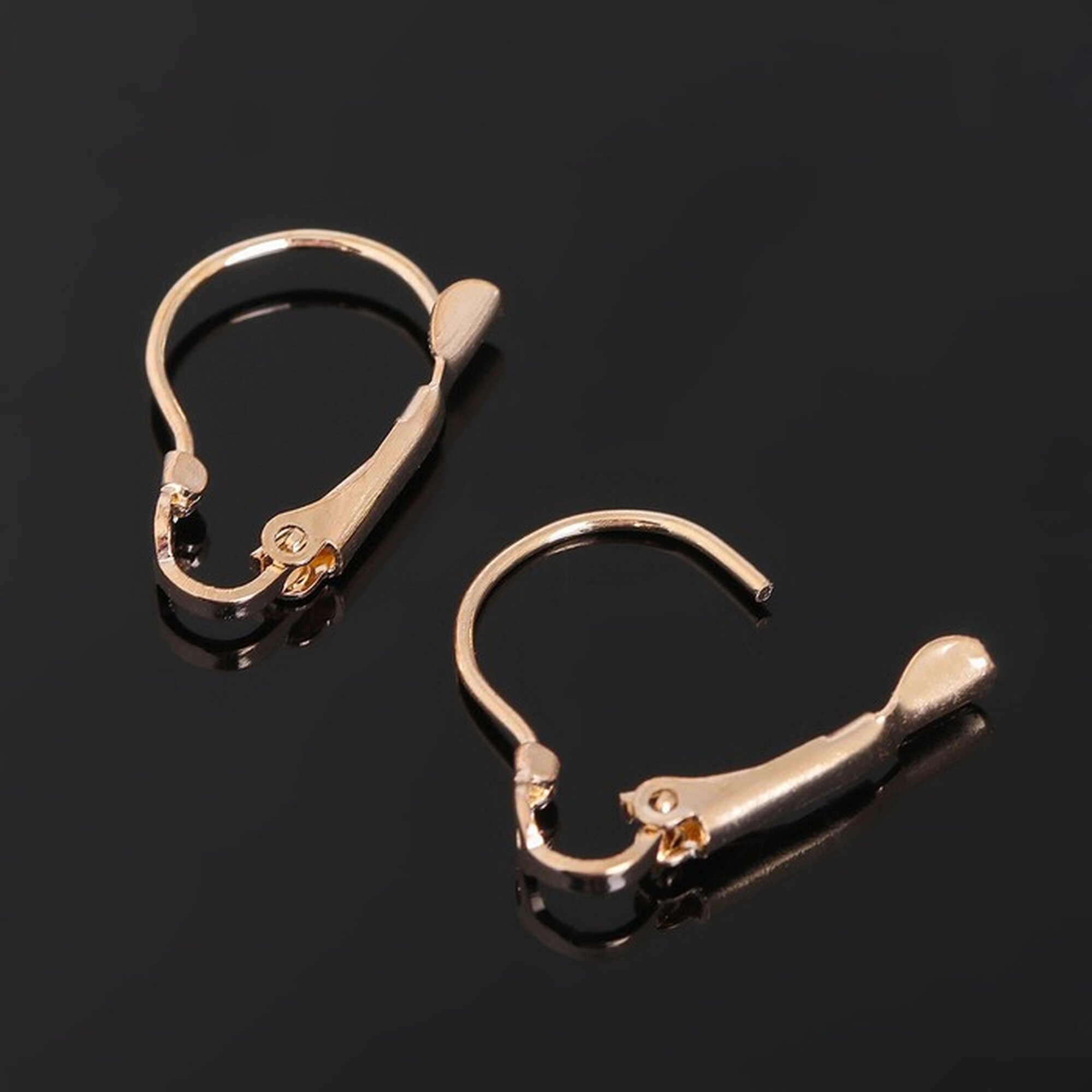 Швензы для сережек с французской застёжкой 19 мм (набор 5 пар) цвет золото