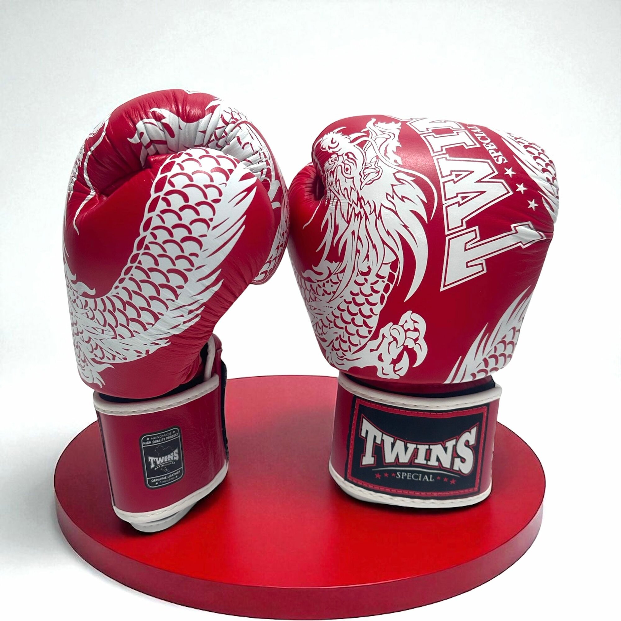 Боксерские перчатки TWINS Special FBGVL3-49 red white10oz — фото 1