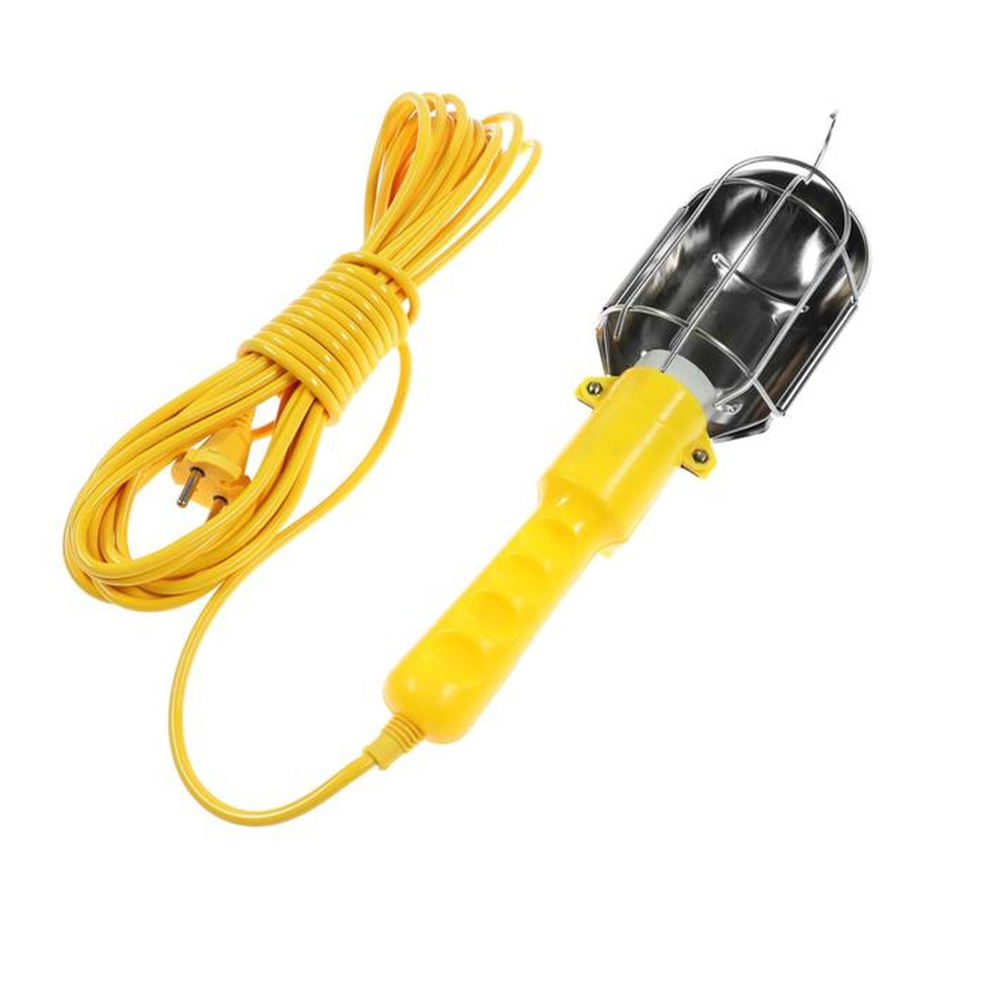 Светильник переносной Luazon Lighting с выключателем под лампу E27 10 метров желтый