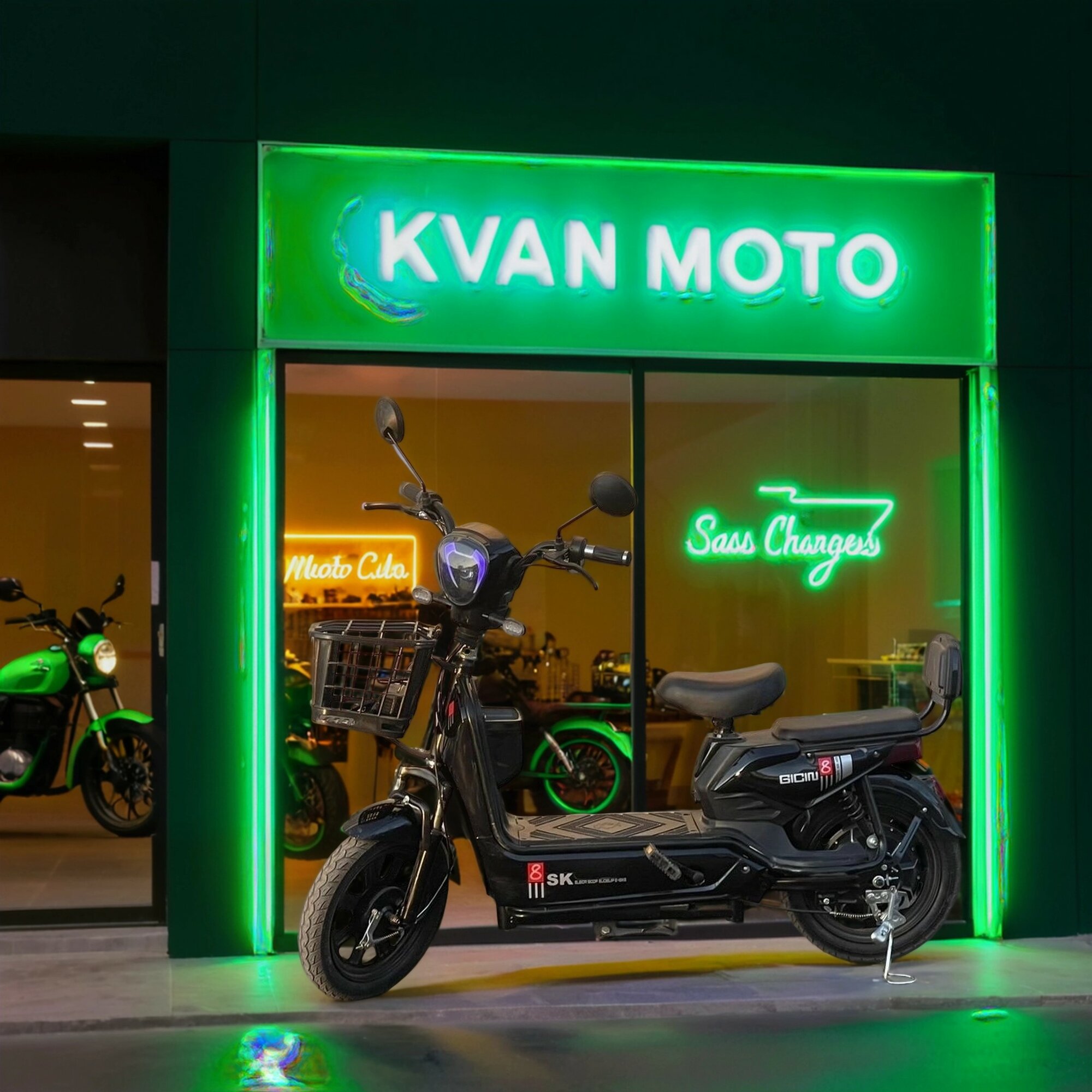 Электроскутер Электровелосипед Мопед SK8 ROBOCOP 800 Вт Макс скорость 40км/ч колеса 14"