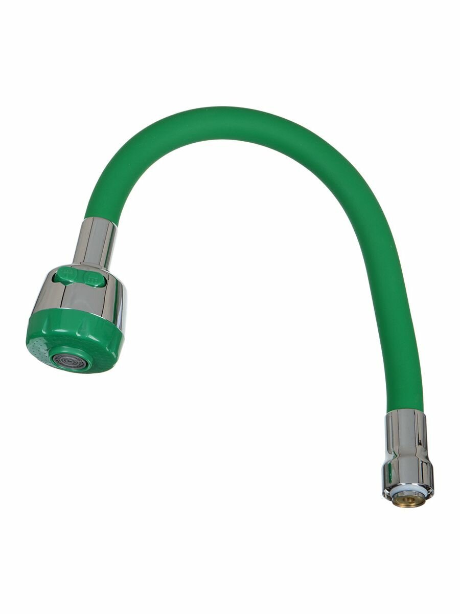 Melodia Della Vita Излив гибкий LUXE с лейкой 2 режима ярко-зеленый 49см MELODIA MKP20656