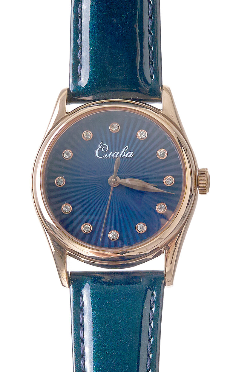 Наручные часы Слава, синий — фото 1