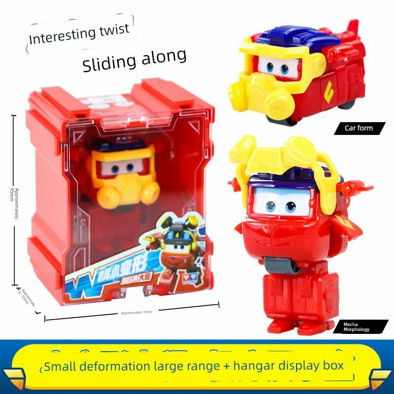 Игровой набор-трансформер Audi Double Diamond Super Wings Scientist Cooly: большой робот-трансформер Ledi в ангаре