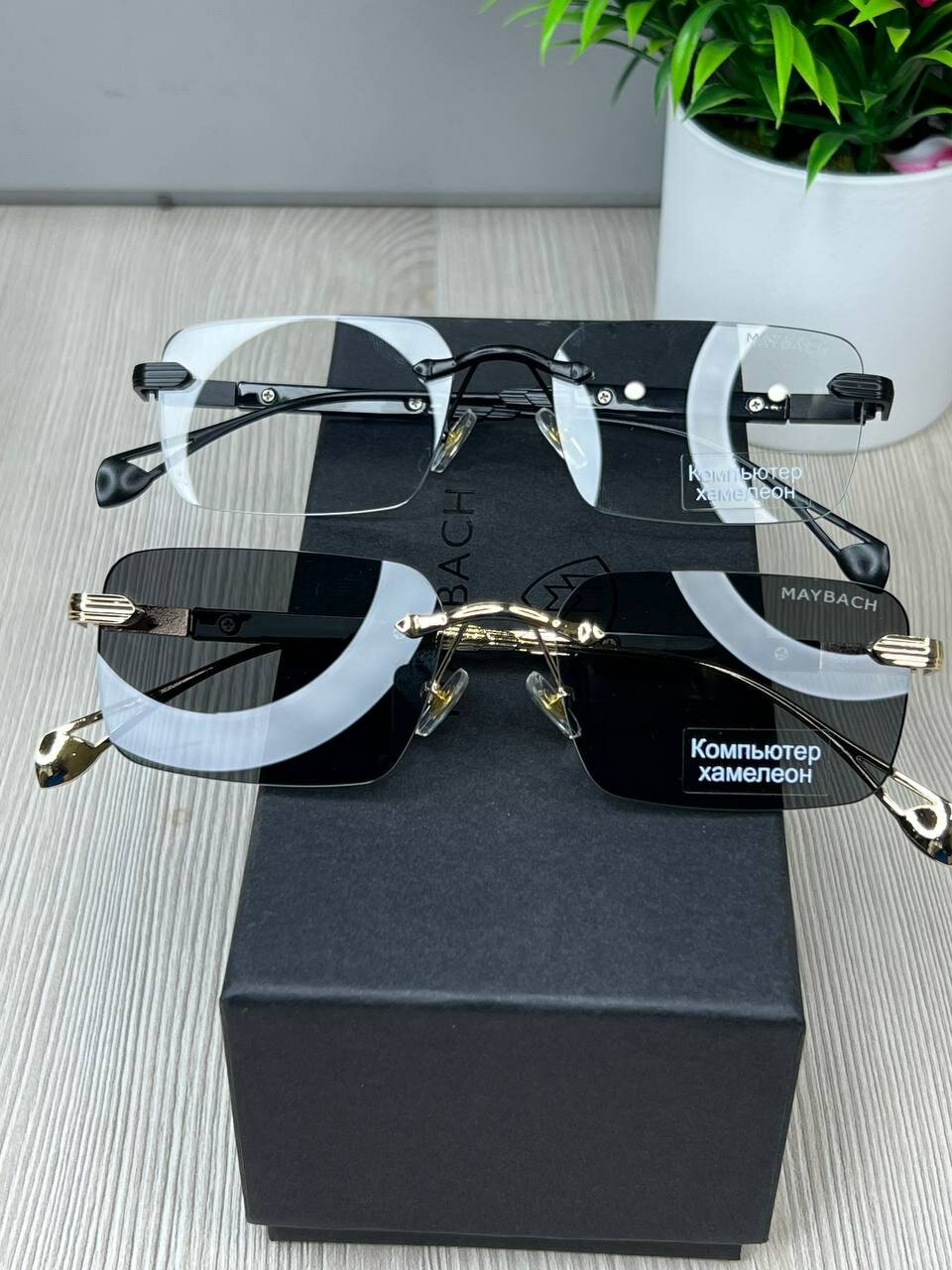 Солнцезащитные очки MAYBACH, серый — фото 1