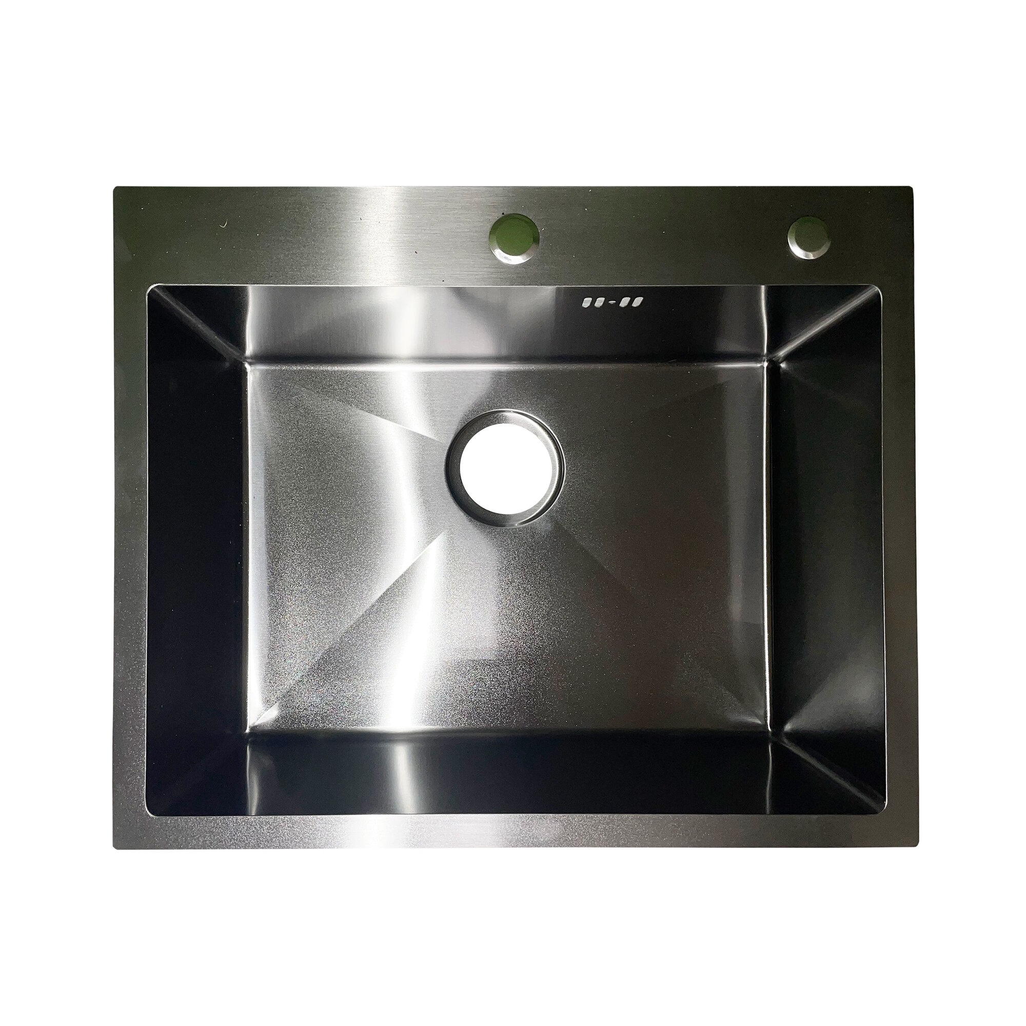 Мойка Santegro STR6050BL нерж. сталь, графит, сифон, 60х50 см.