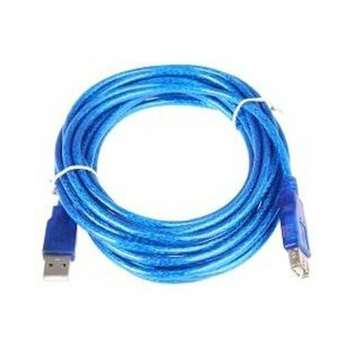 Удлинитель Telecom USB - USB (VUS6956T), 5 м, синий удлинитель telecom usb usb tus6990 1 5 м черный