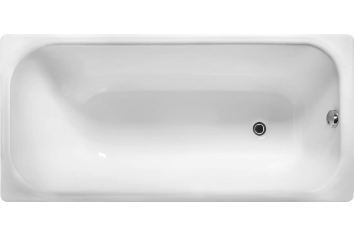 Чугунная ванна Wotte Start 170x75 UR БП-э0001105 с отверстиями для ручек без антискользящего покрытия