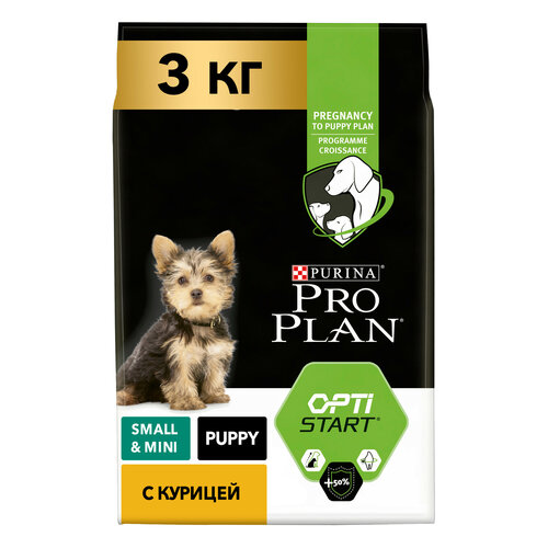 Сухой корм PRO PLAN® для щенков мелких и карликовых пород, с высоким содержанием курицы 3 кг сухой корм pro plan для щенков средних пород с высоким содержанием курицы 3 кг