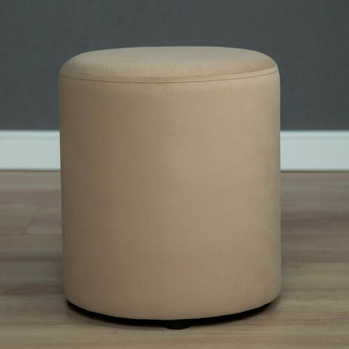 Royal Mebel / пуфик круглый цилиндр в скандинавском стиле под ноги для гостиной прихожей спальни/ пуфик на ножках круглый / тауп
