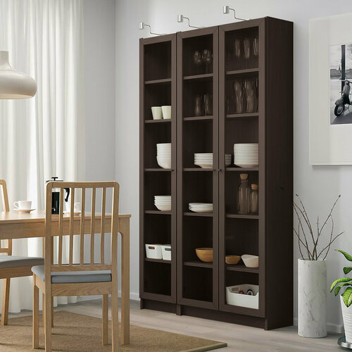 Шкаф стеллаж Стоп Мебель Билли 11 120х202х30 см Дуб молочный 22750₽