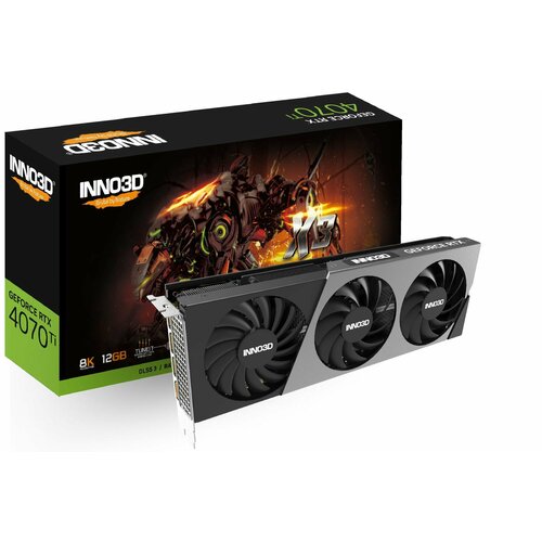Видеокарта Inno3D RTX4070Ti X3 12GB N407T3-126X-186148N 12021600₽