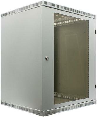 Шкаф коммутационный C3 Solutions WALLBOX (NT084702) настенный 15U 600x520мм пер.дв.стекл направл.под закл.гайки 225кг серый 470мм 25кг 744мм IP20 сталь - фото №6