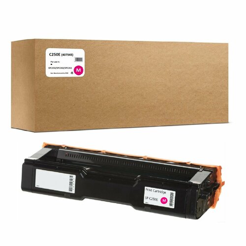 Картридж C250E (407545) для Ricoh SPC250/SPC260/SPC261 1.6K Magenta Compatible (совместимый) картридж c250e 407544 для ricoh spc250 spc260 spc261 1 6k cyan compatible совместимый