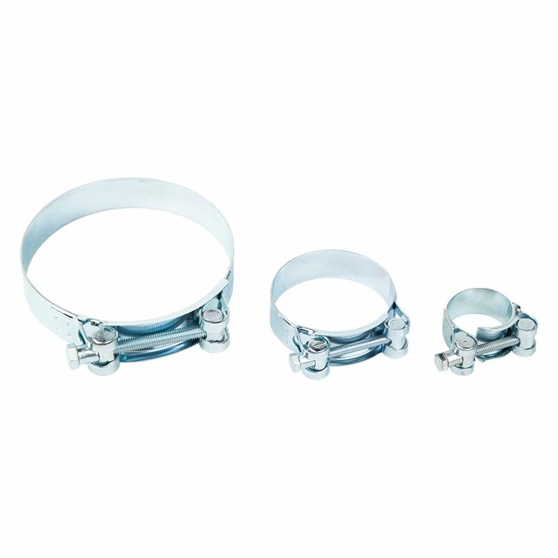 Хомут усиленный белый Ø40-43мм