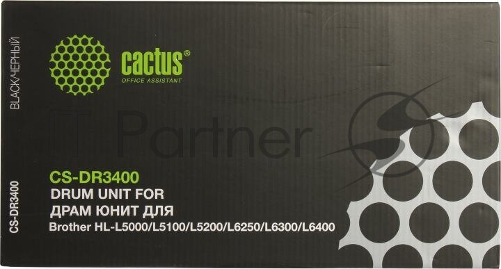 Блок фотобарабана Cactus CS-DR3400 Черный для HL-L5000/L5100/L5200/L6250/L6300/L6400, DCP-L5500