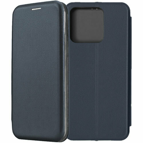 Чехол-книжка Fashion Case для Xiaomi Redmi 10A темно-синий чехол книжка для смартфона bc002 для xiaomi redmi 10a открывается в бок 1 шт