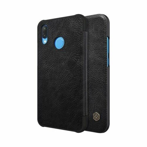 Кожаный чехол-книжка для Huawei P10 Lite черный (Nillkin Qin) чехол книжка nillkin qin leather case для huawei mate 30 lite huawei nova 5i pro черный