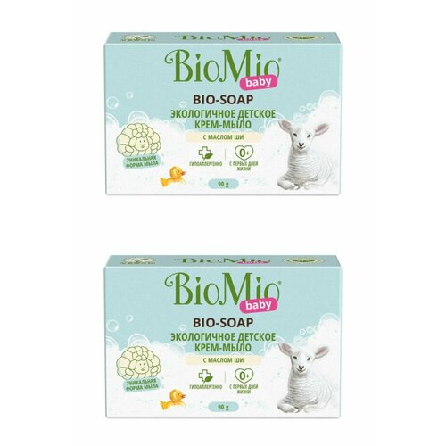 BioMio Мыло детское Baby натуральное, 90 г, 2 шт