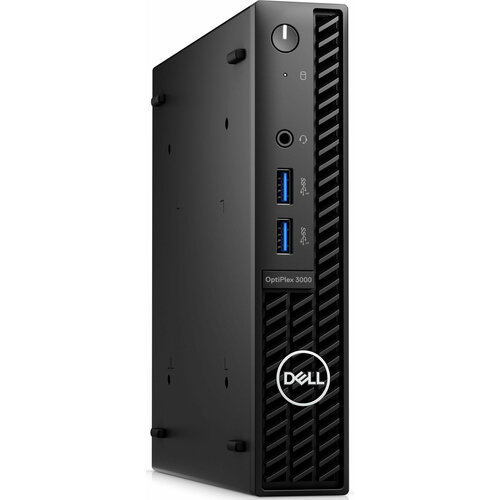 Dell ПК Dell Optiplex 3000 Micro i3 12100T (2.2) 8Gb SSD256Gb UHDG 730 Linux Ubuntu GbitEth 260W мышь черный