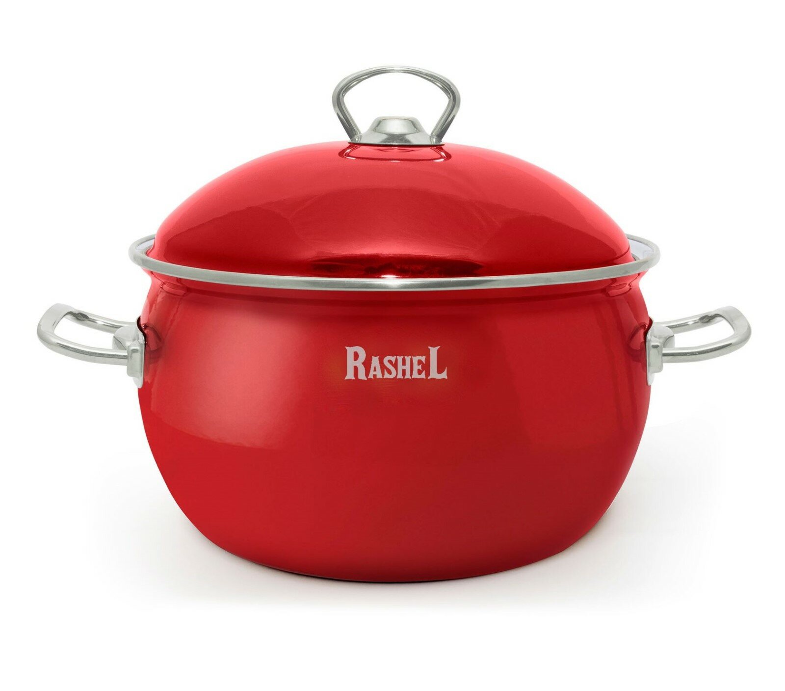 фото Кастрюля эмалированная Rashel Premium 3 л красная R1718