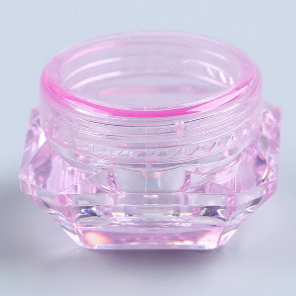 фото Банка литьевая "Помадница - бальзамница", набор 5 шт, 1 шт. 5 мл, цвет розовый