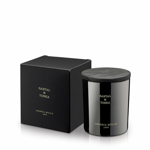 SANTAL & TONKA Средняя свеча в стекле, Cereria Molla 1899