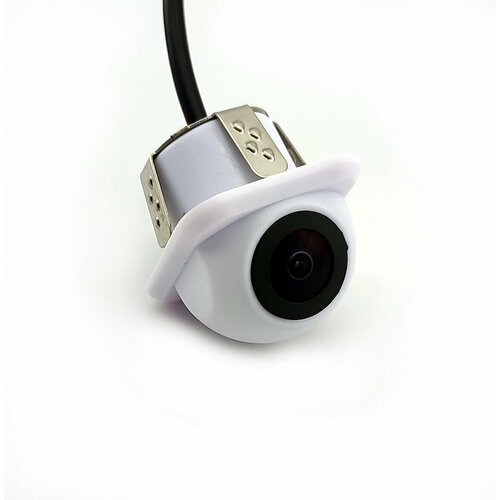 Универсальная врезная камера заднего вида cam-147 (AHD/CVBS 1080p, с отключаемой разметкой, ночная съемка, белая)